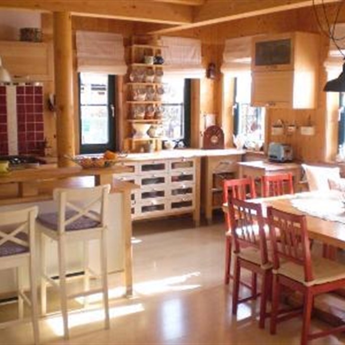Wohnzimmer Küche Rustikal